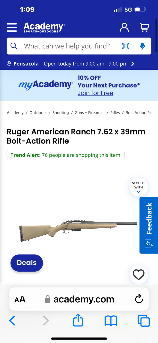 Price drop ruger ranch with over thousand rounds of amm