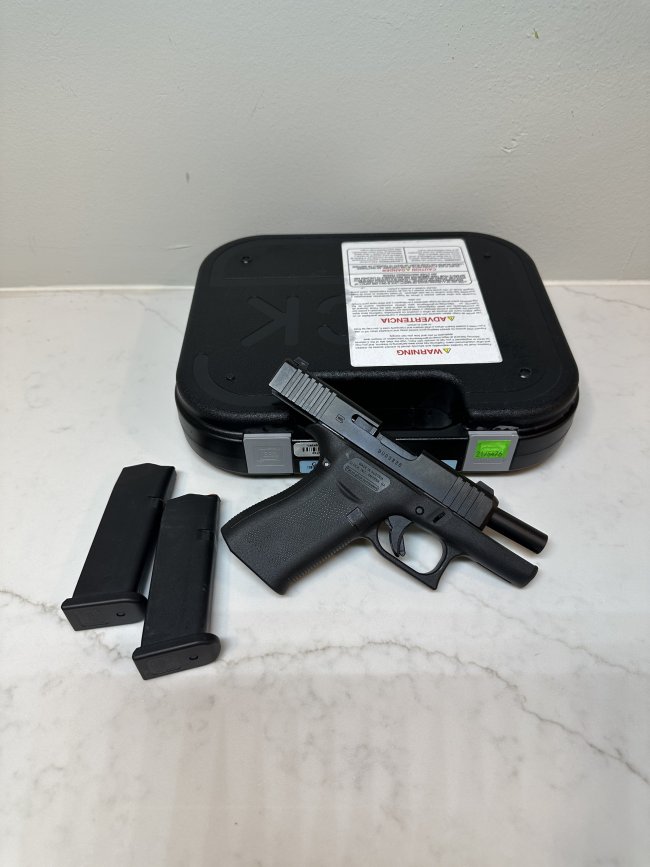 Glock 43x Gen 5 with tritium night sights for sale.