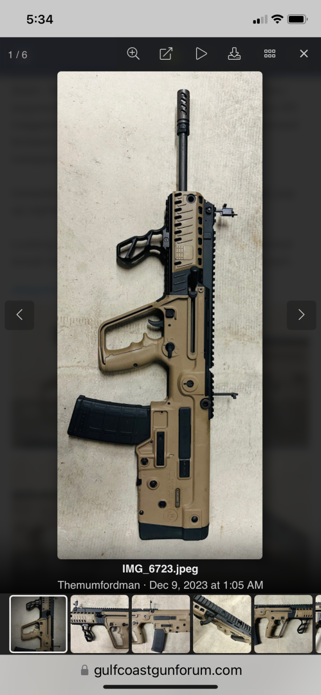 .556 IWI Tavor X95 Trade for AK, Pace, FL TRADED