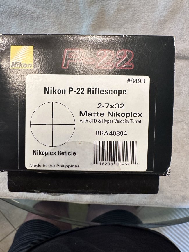 Nikon P-22 Rimfire 2-7x32