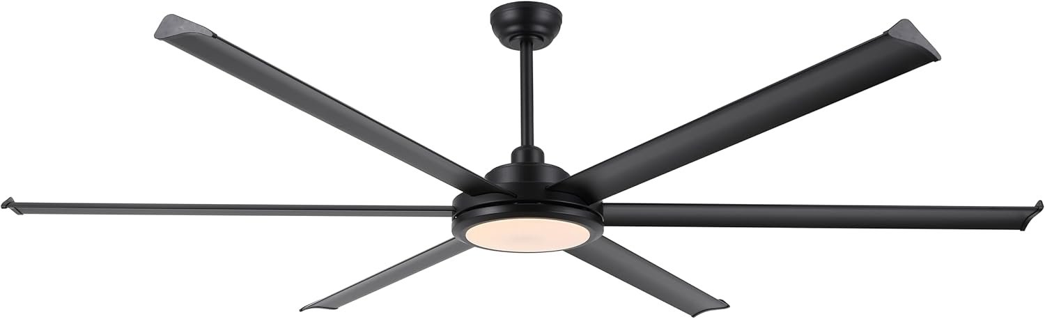 WTS/WTT - 80" Industrial Ceiling Fan with Light and Remote Control