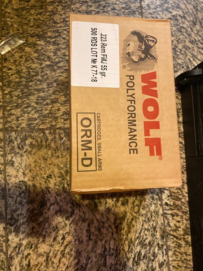 Wolf FMJ 55gr. 500 RDS Lot