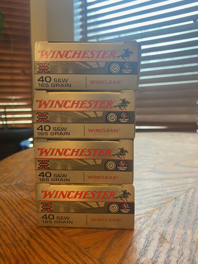 Winchester Super-X .40 S&W 165 Grain 200 Rds