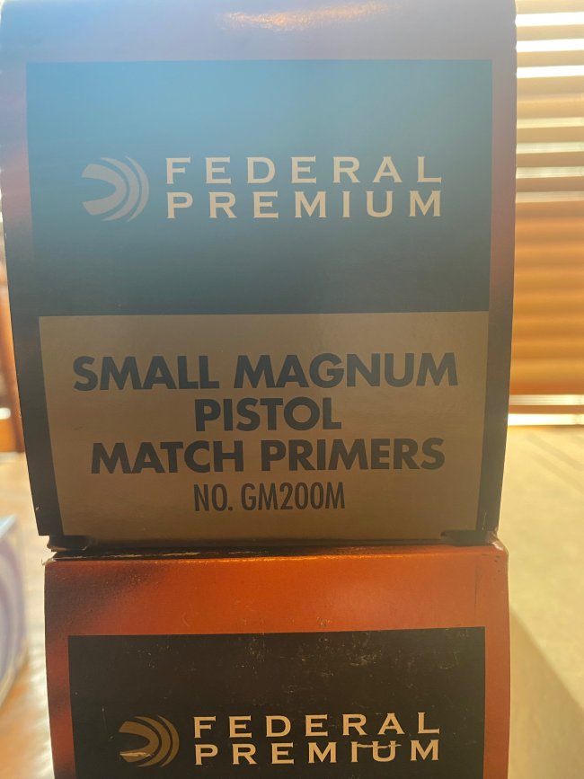 Federal Premium Gold Medal Small Pistol Magnum Match Primers #200M 3 boxes