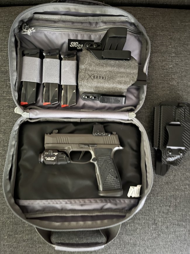 Sig Sauer P365 AXG Legion with accessories